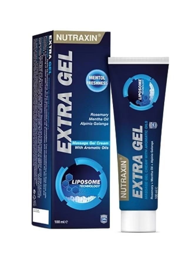 Nutraxin Extra Gel 100 ml, Fast Absorbing Topical Massage Gel for Muscles, Joints and Body Comfort, Cooling and Soothing Formula - Image 2